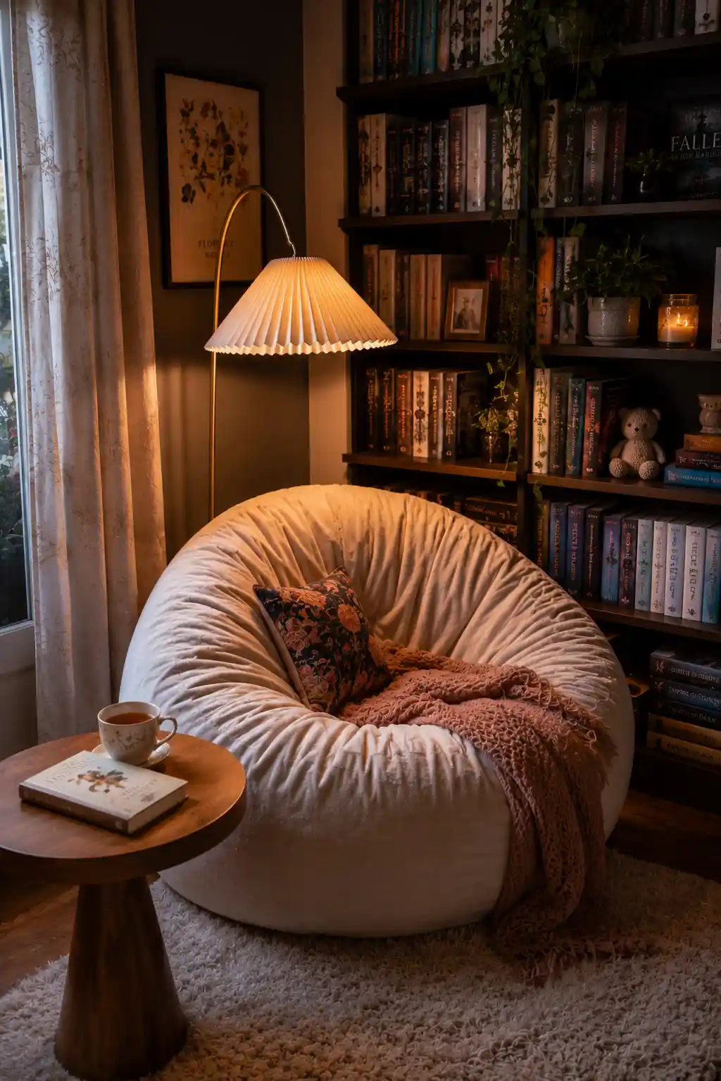 Cozy Reading Nook with Accent Seating