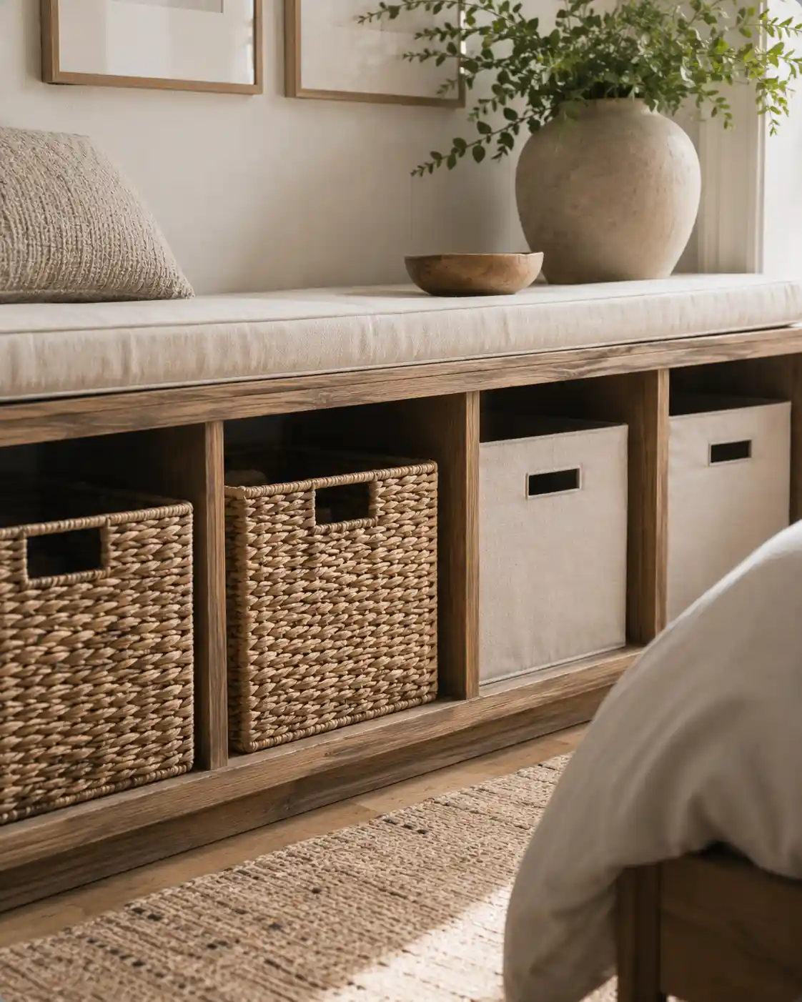 Use Decorative Storage Bins