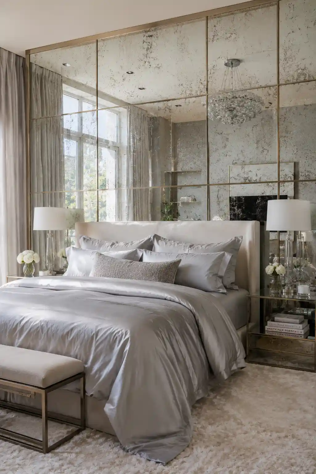 Expand Your Room with a Mirror Accent Wall