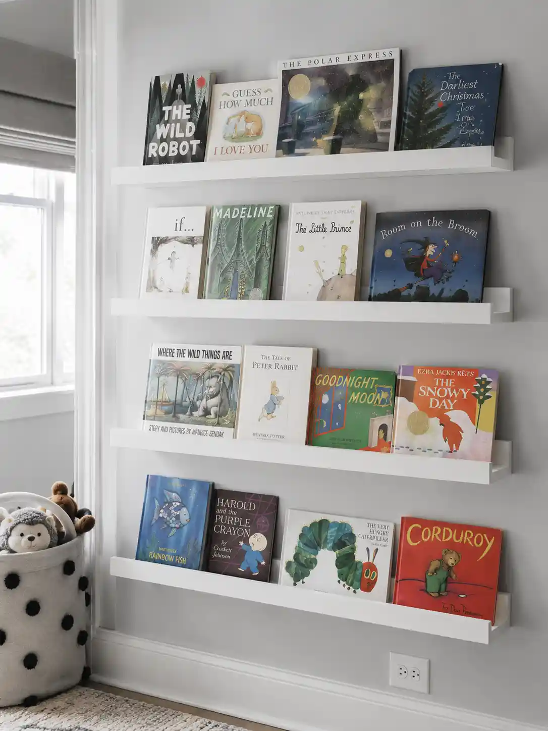Forward-Facing Book Ledges