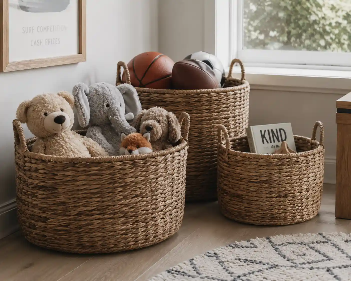 Natural Woven Storage Baskets