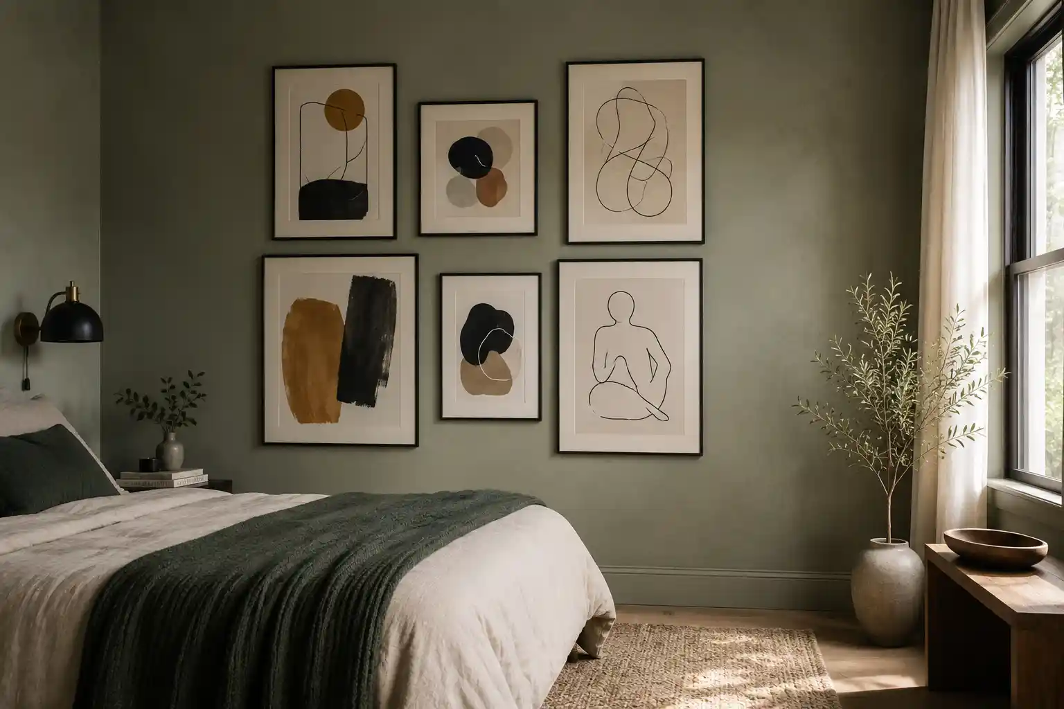 Unifying the Palette with Abstract Gallery Art