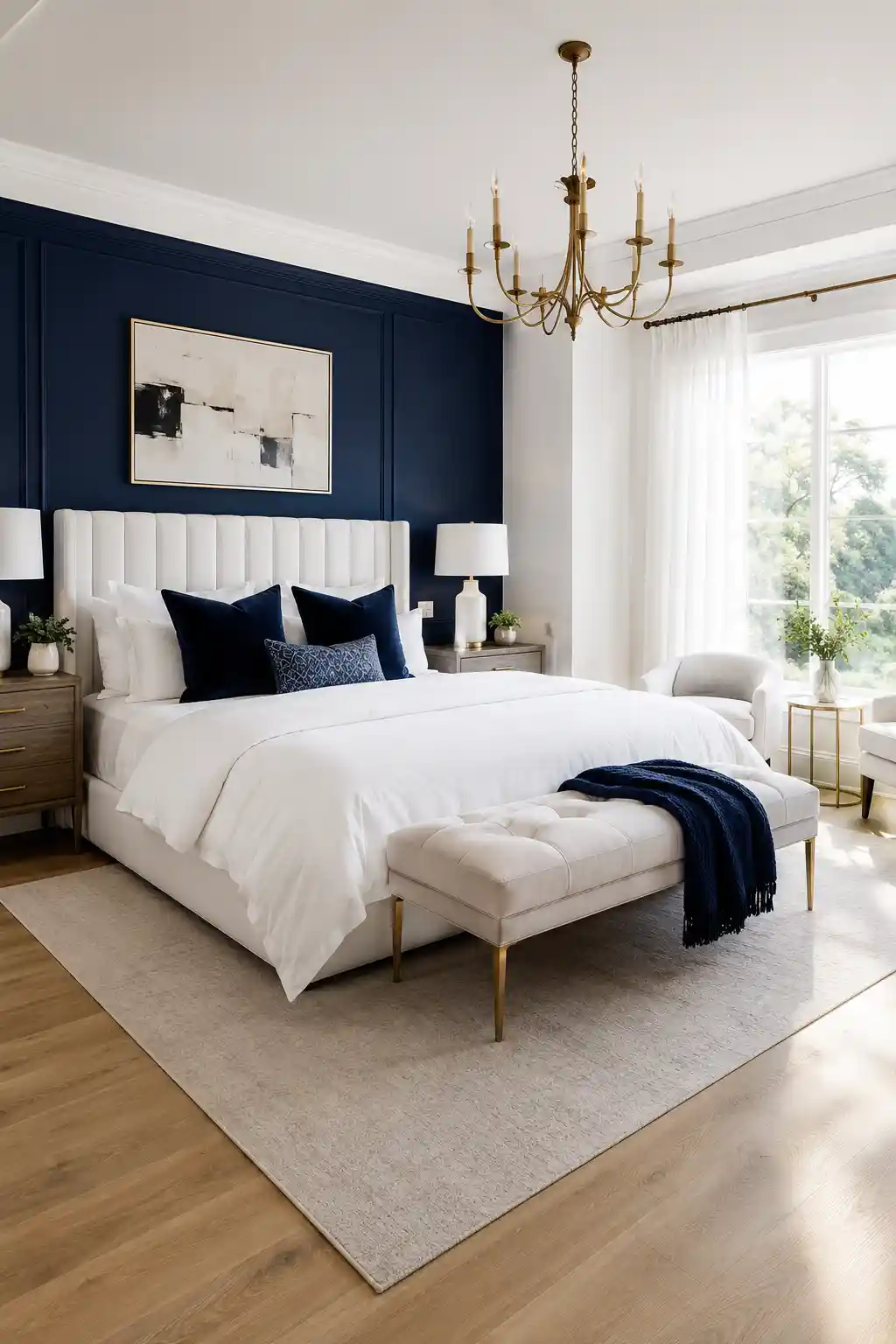 Timeless Navy and Crisp White