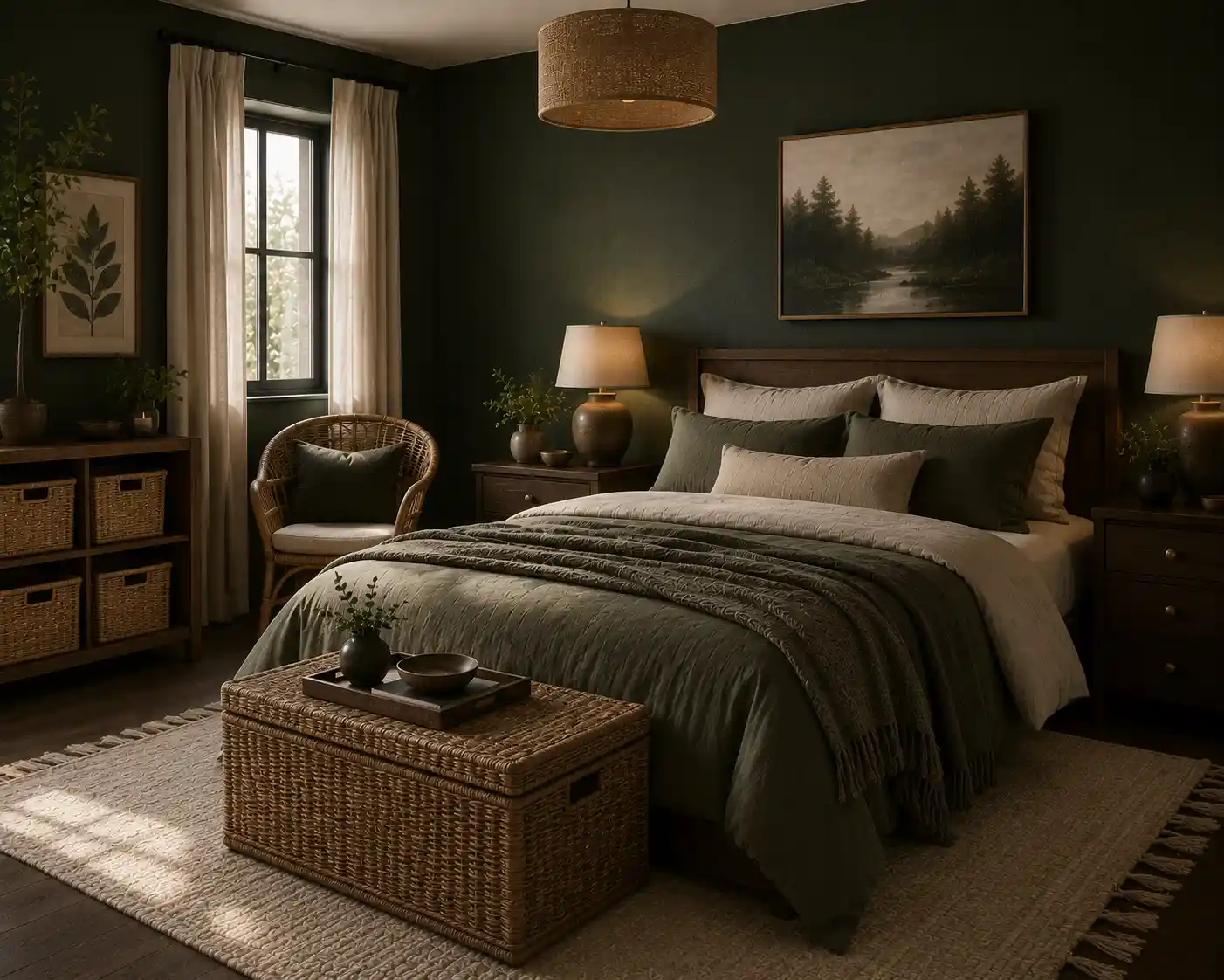 Woven Rattan Storage