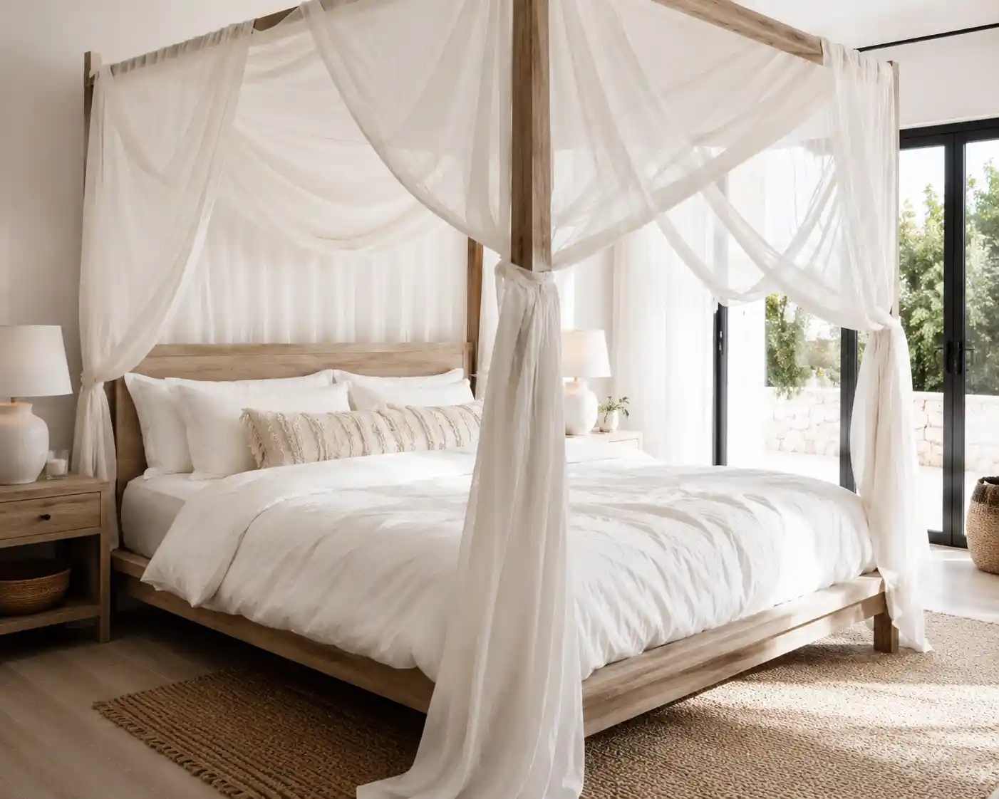 Setup an Airy Canopy Bed