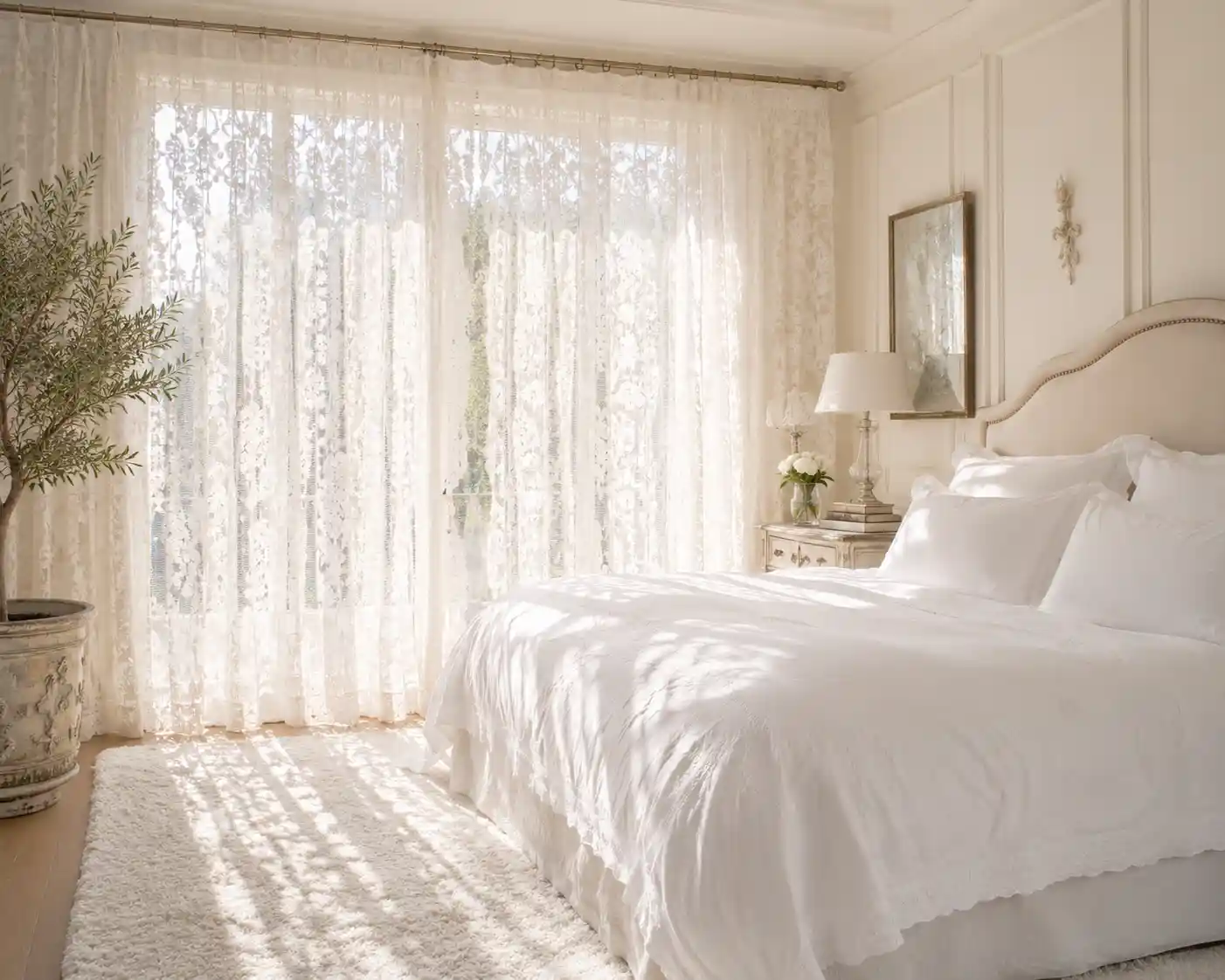 Classic White Lace for Timeless Elegance
