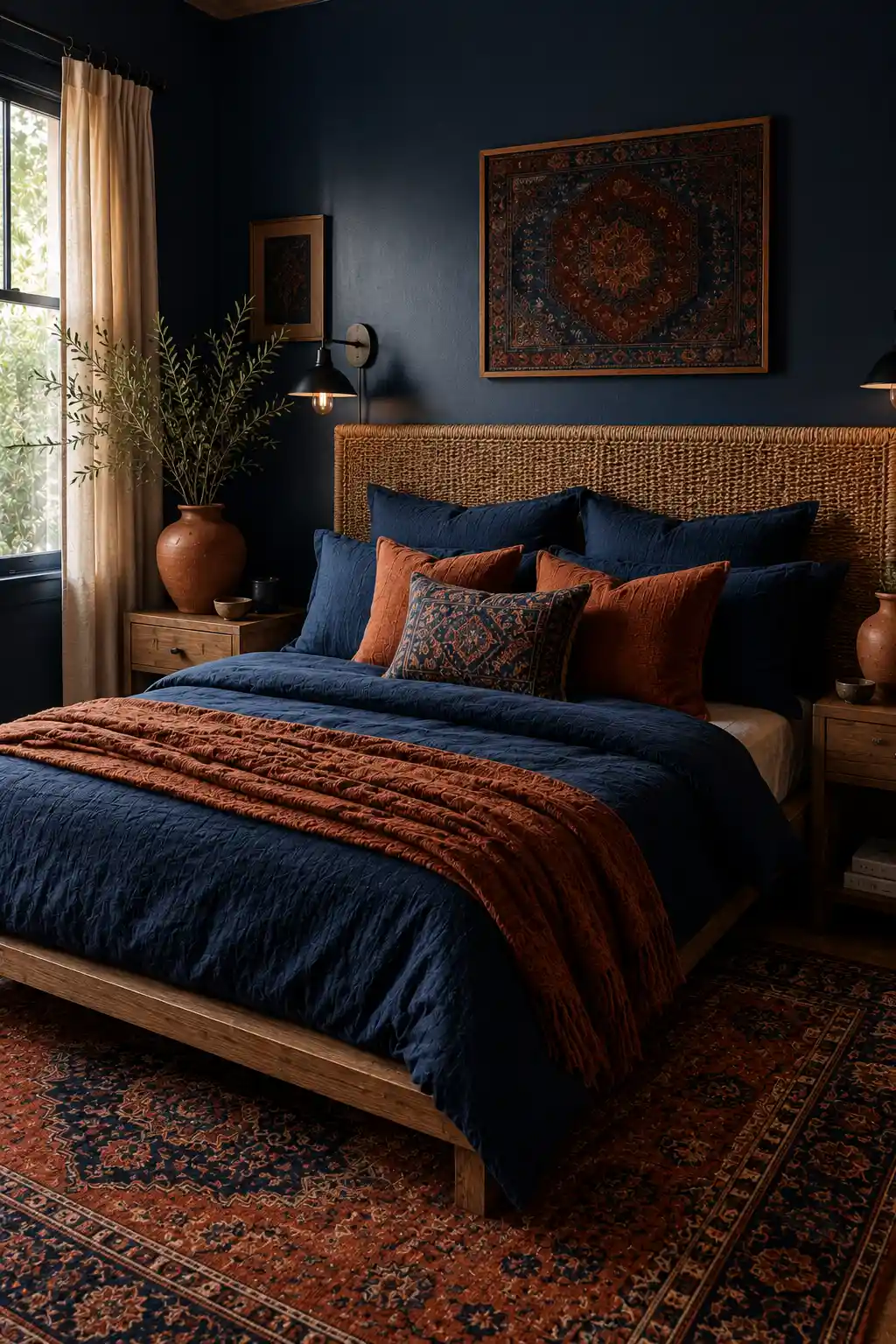 Terracotta Warmth and Navy Depth