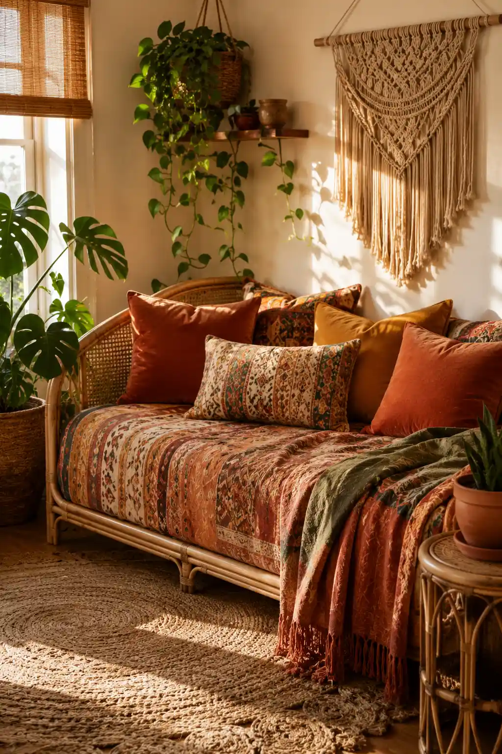 Bohemian Sanctuary with Layered Textures