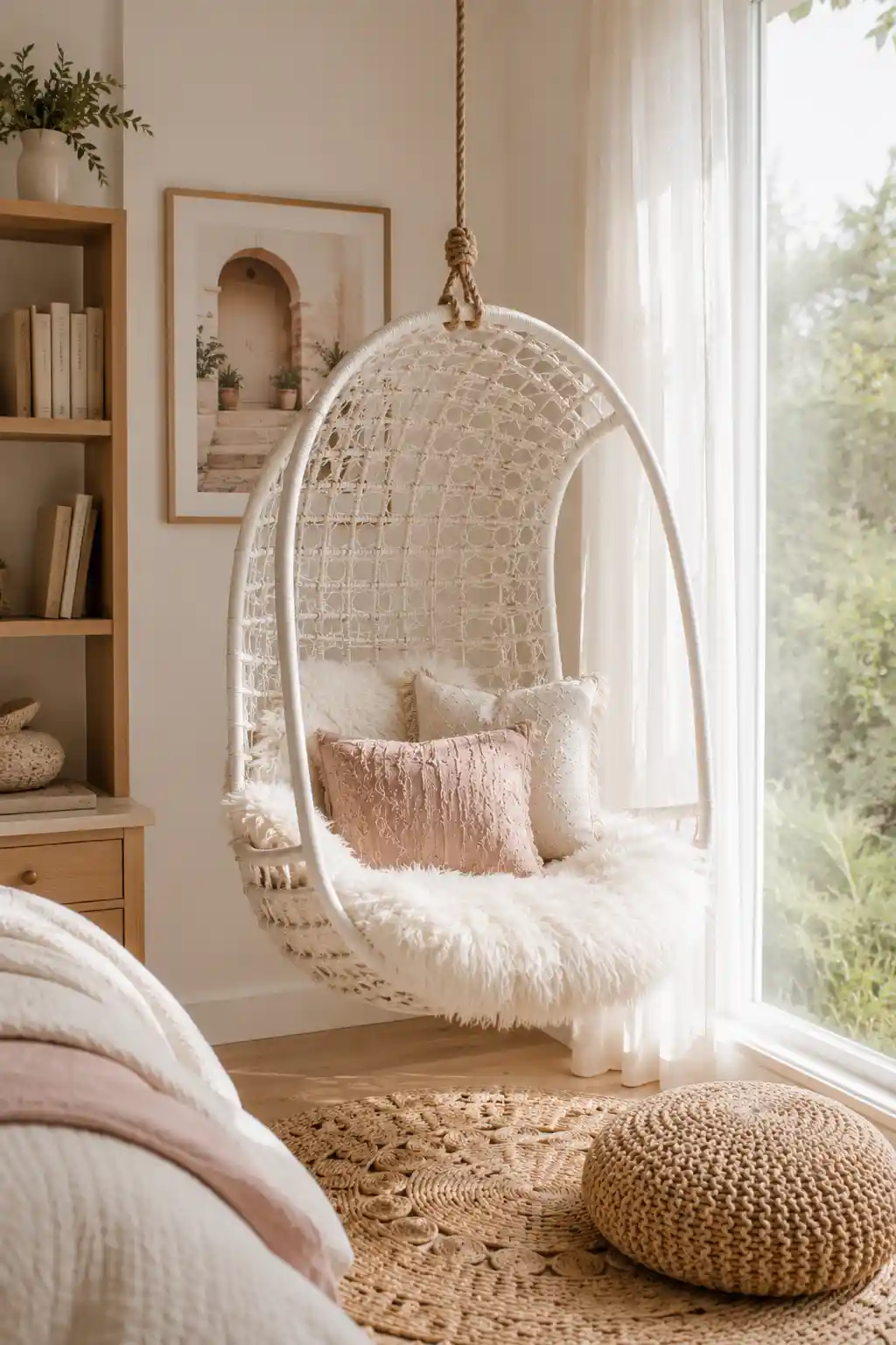 A Cozy Hanging Egg Chair