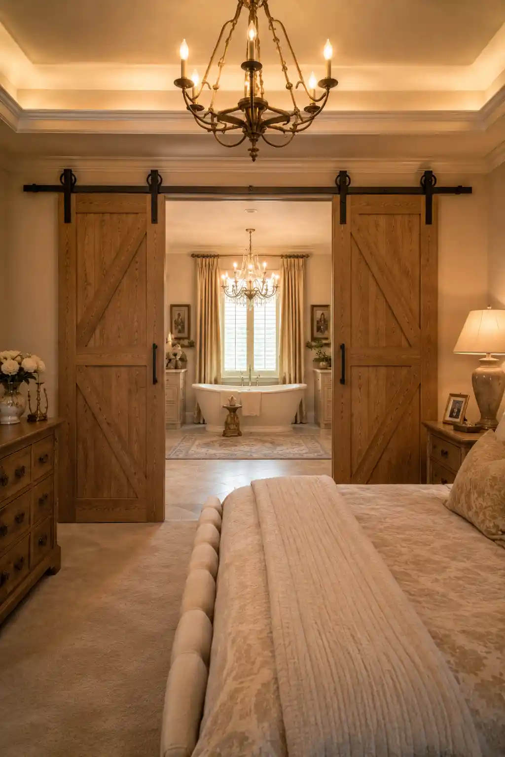 Grand Entrances with Double Sliding Barn Doors