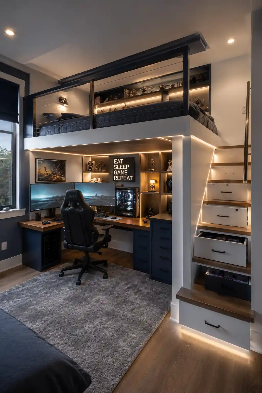 Integrated Loft Sleep and Play