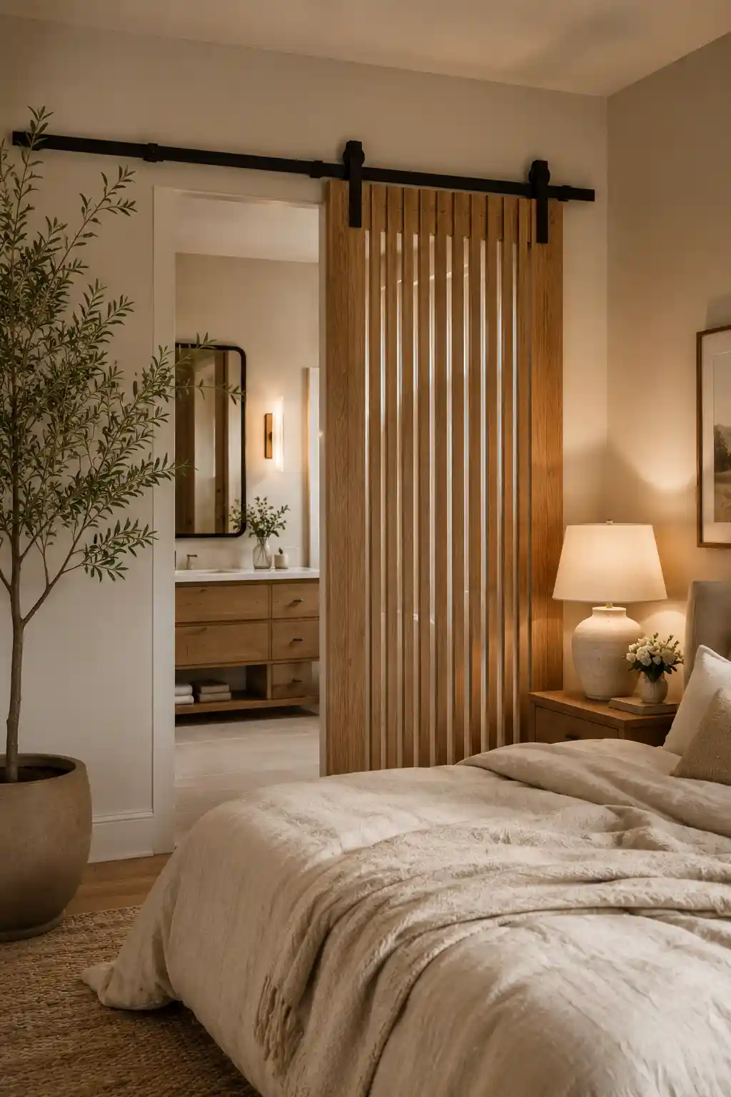 Textured Warmth with Wooden Slat Designs