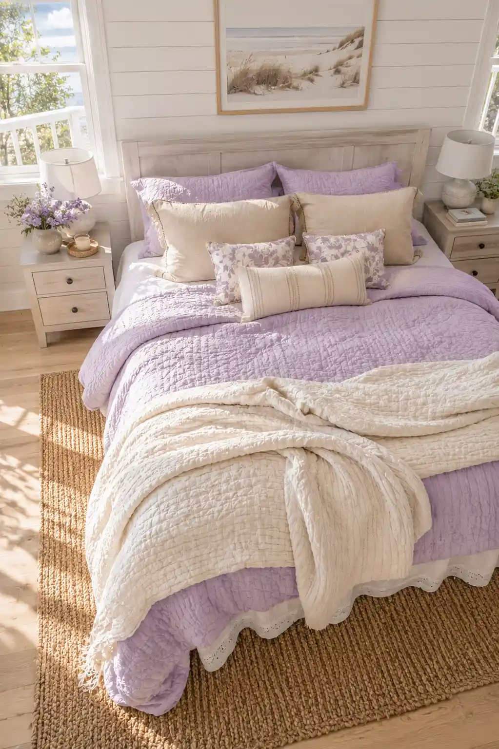 Lilac and Sandy Beige Serenity
