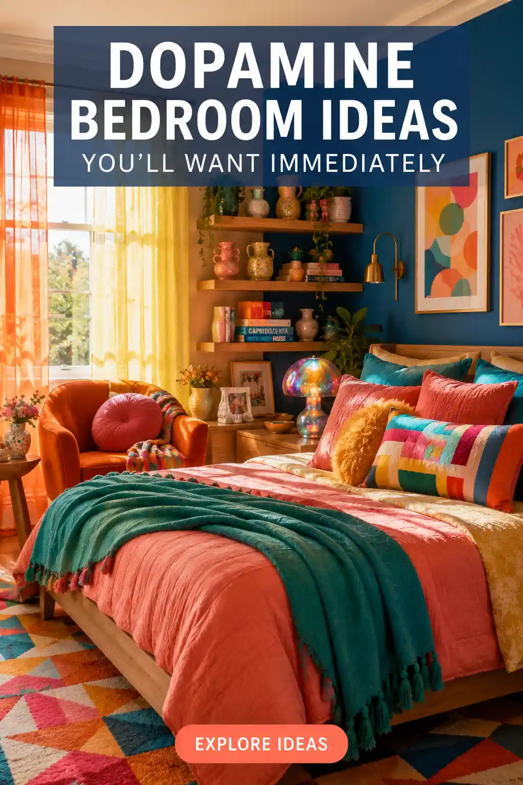 12 Vibrant Ways to Create a Dopamine Bedroom