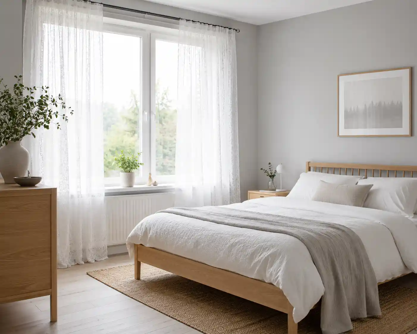 Scandi-Style Simple White Lace