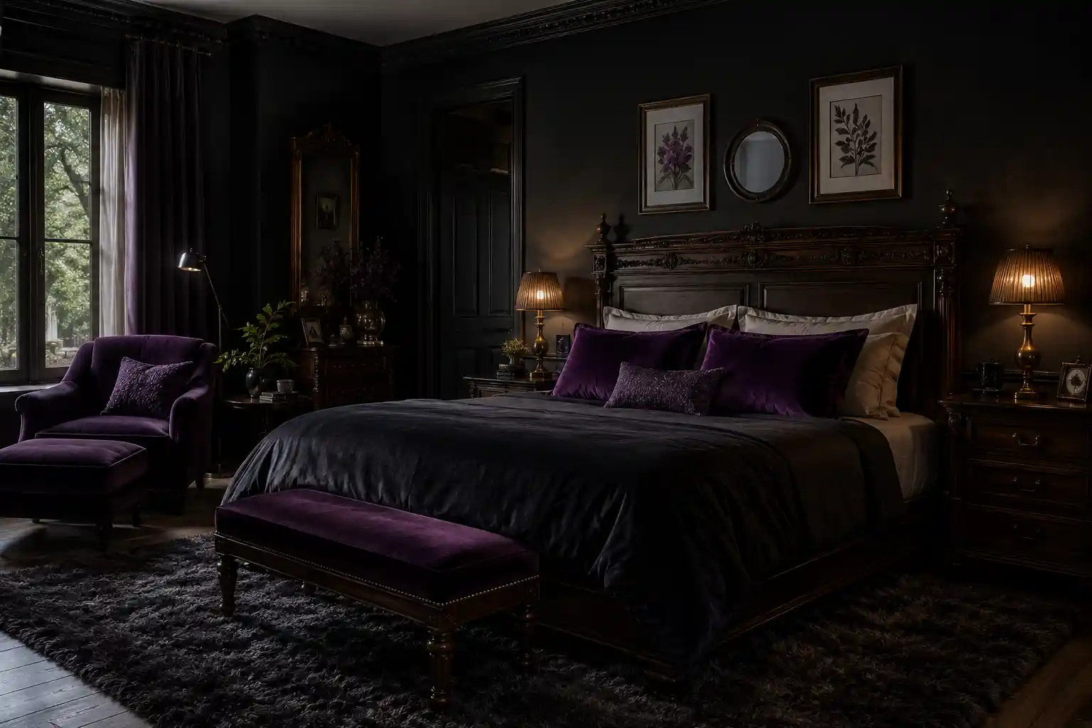 Adding Mystery with Amethyst Purple Accents