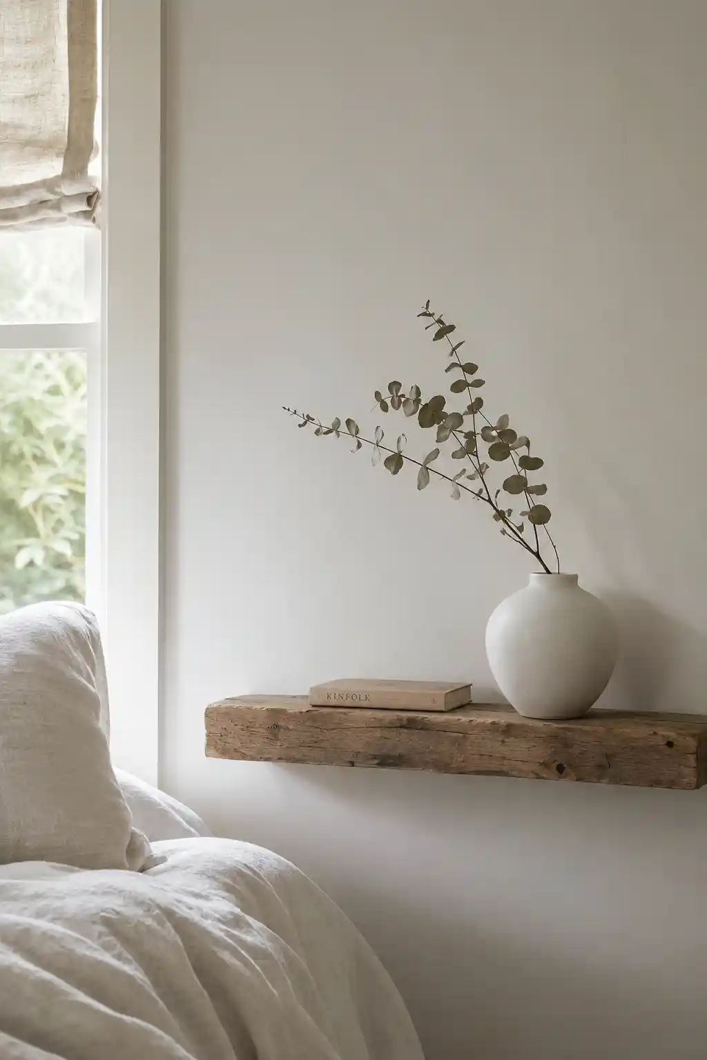 Curated Floating Shelves with Dried Botanicals