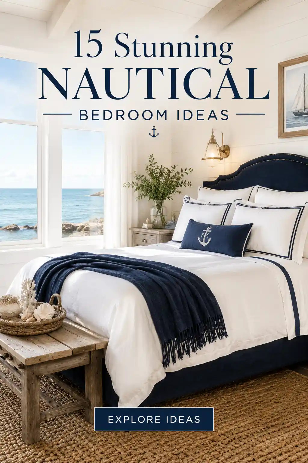 15 Stunning Nautical Bedroom Ideas for a Coastal Retreat