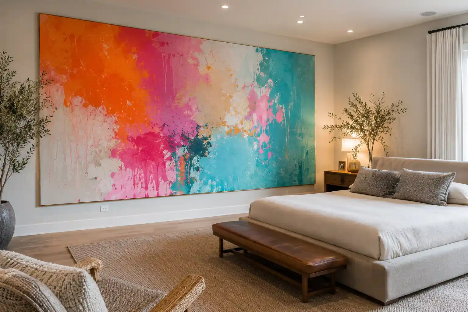 Oversized Abstract Canvas Art