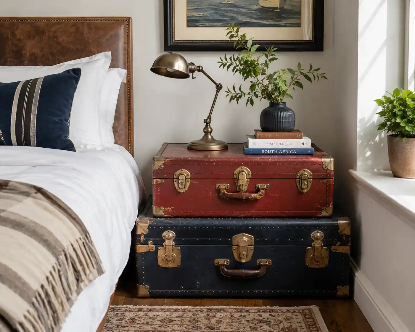 Colorful Vintage Trunks