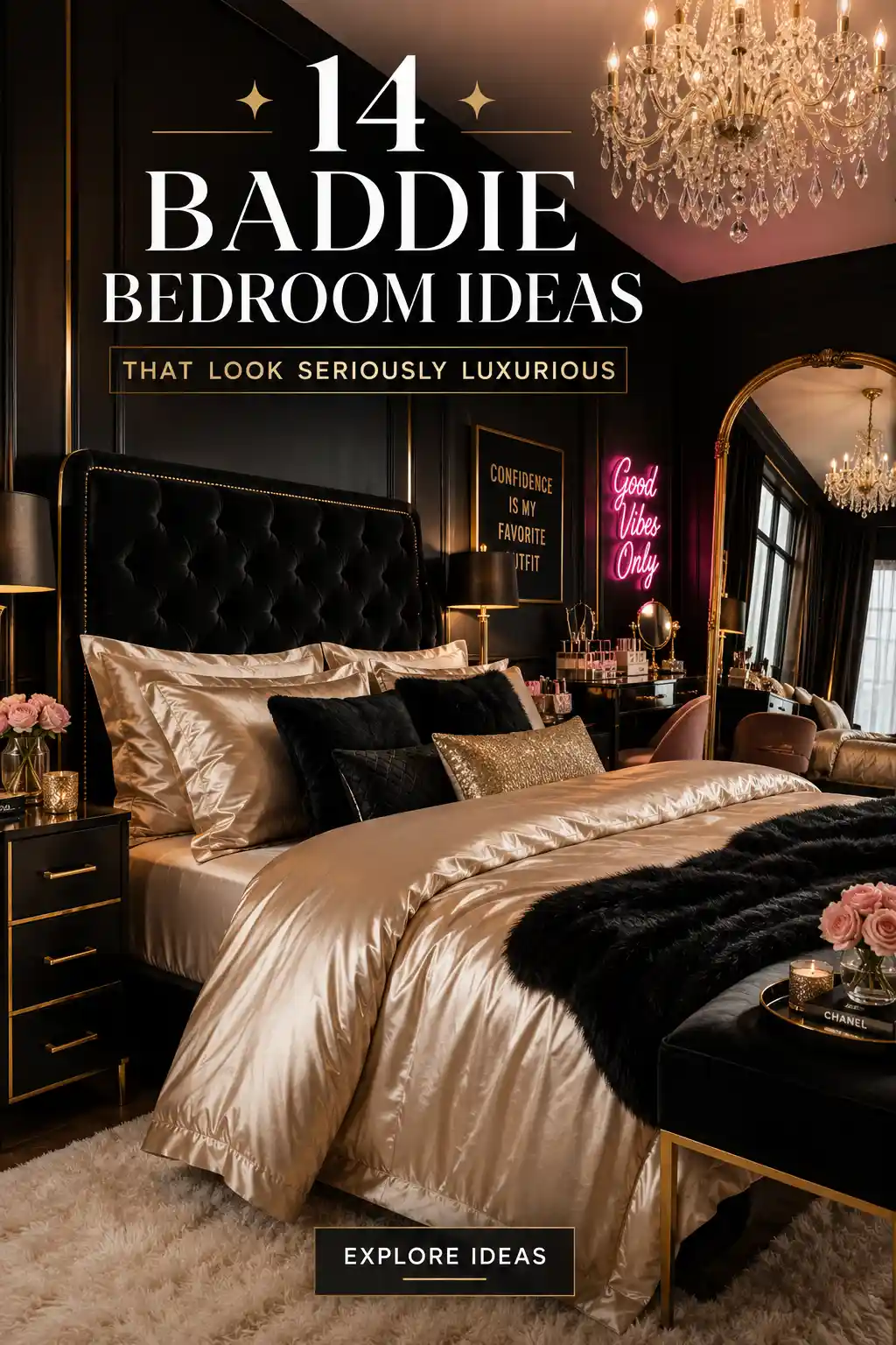 14 Bold and Glam Baddie Bedroom Ideas for a Luxury Upgrade