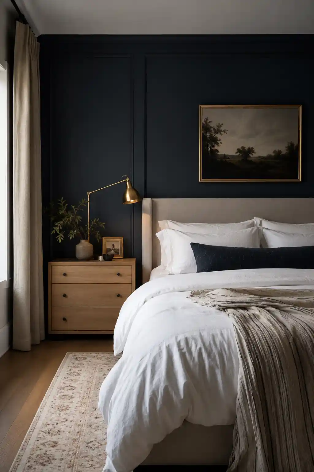 Create a Sanctuary with a Moody Deep Blue Wall