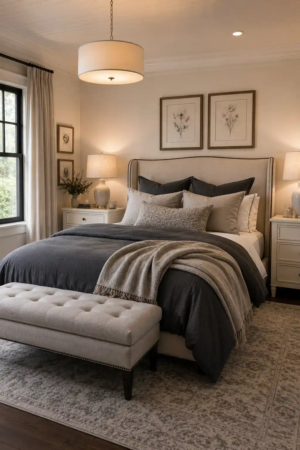 Timeless Cream and Slate Gray
