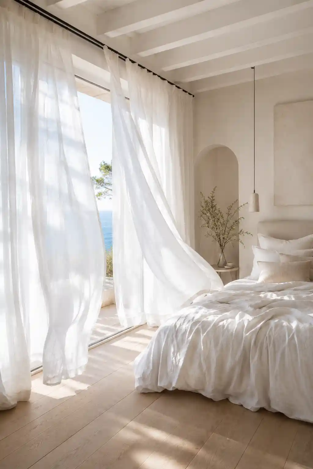 Sun-Drenched Linen and Airy Sheers