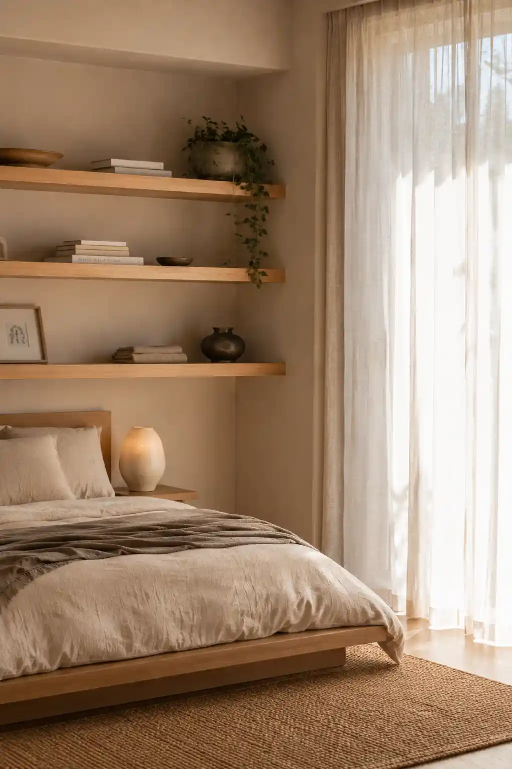 Utilize Open Wooden Storage Systems
