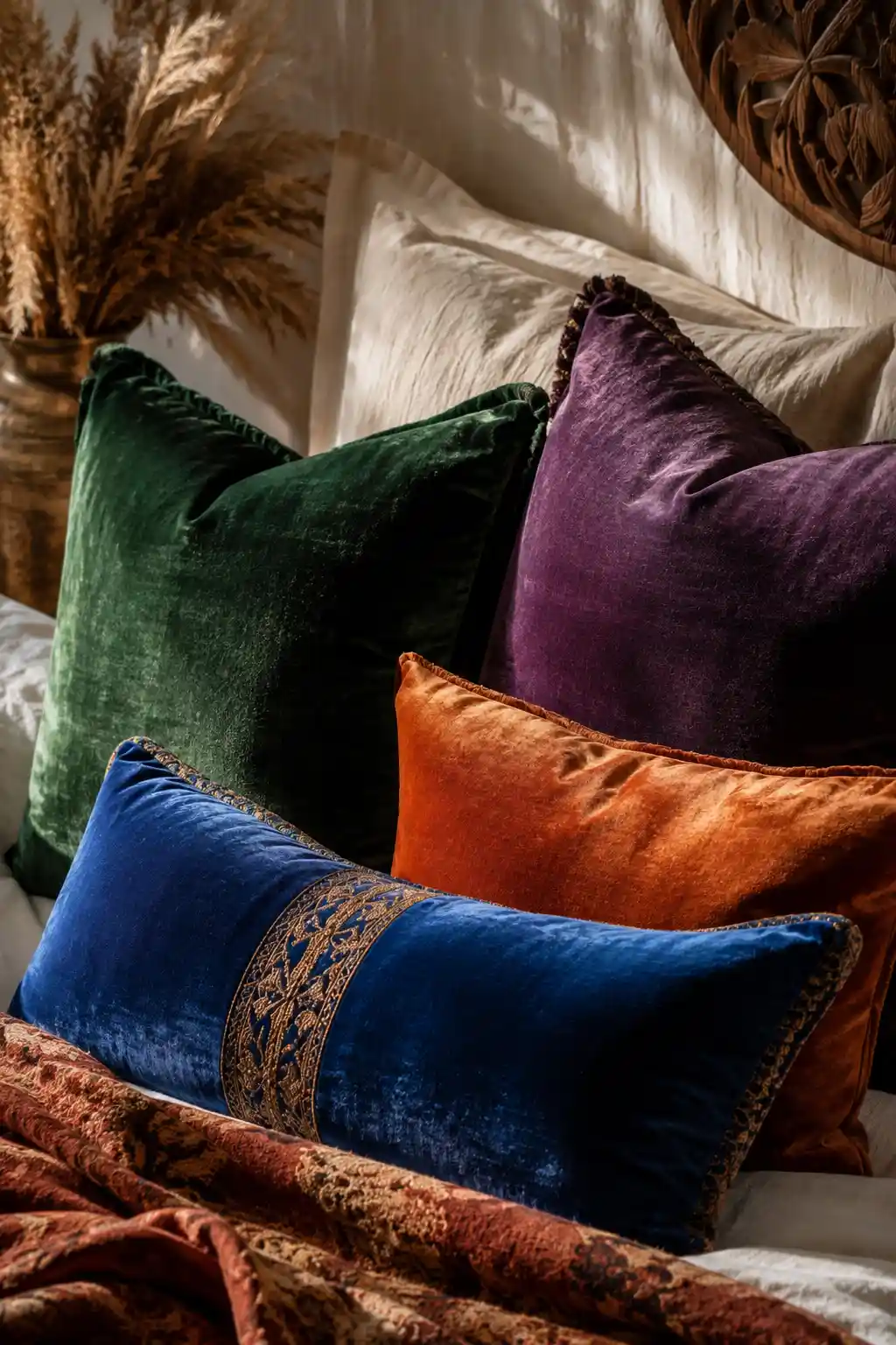 Velvet Rainbow Accent Pillows