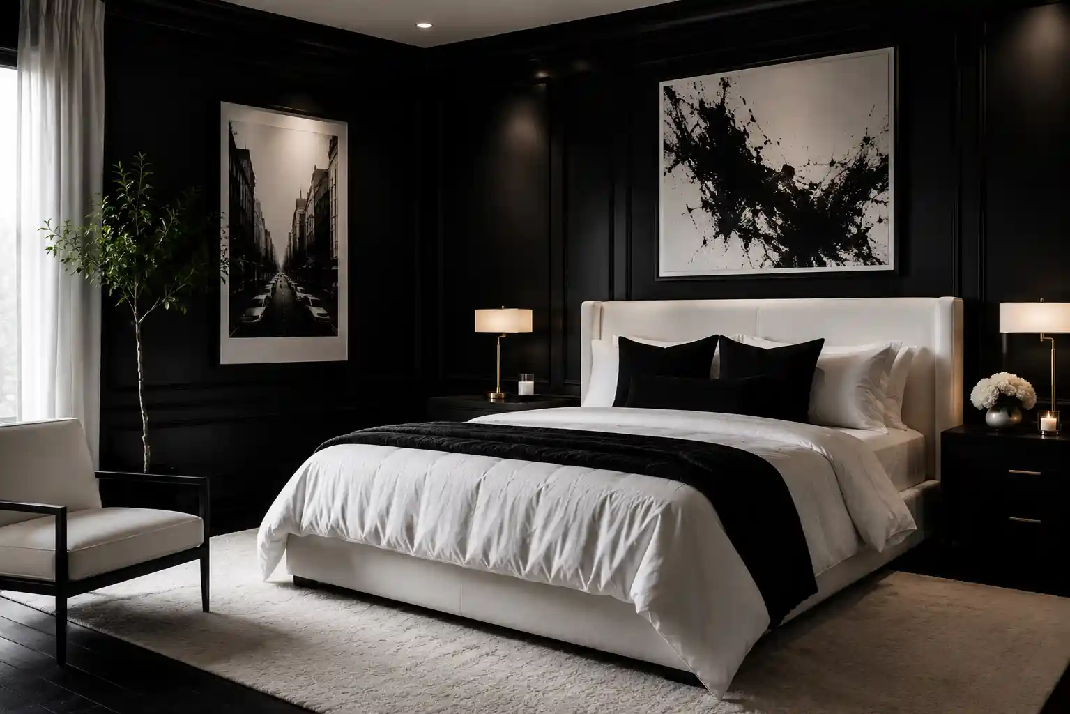 Matte Black for Bold Dramatic Contrast