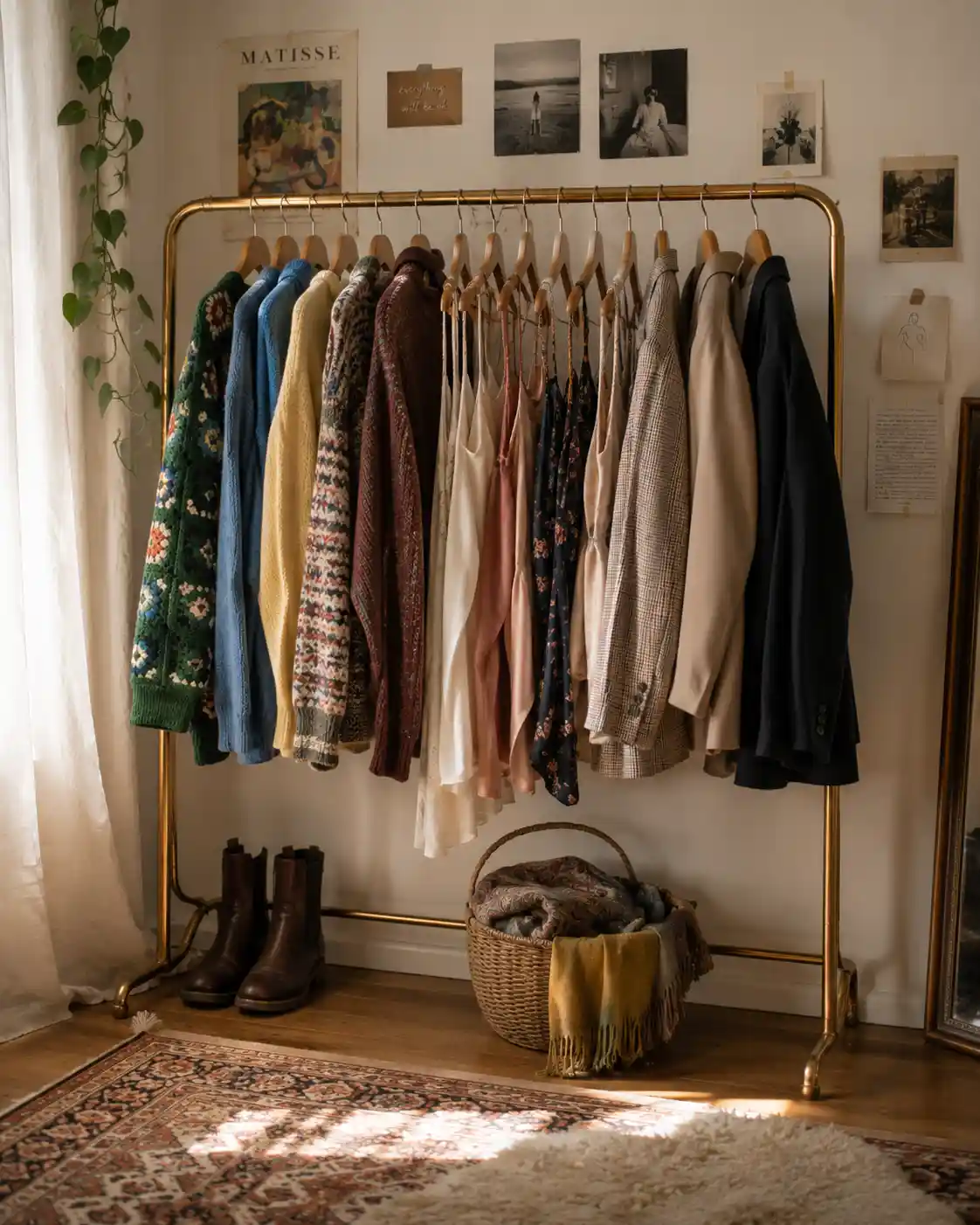 Open Vintage Clothing Racks