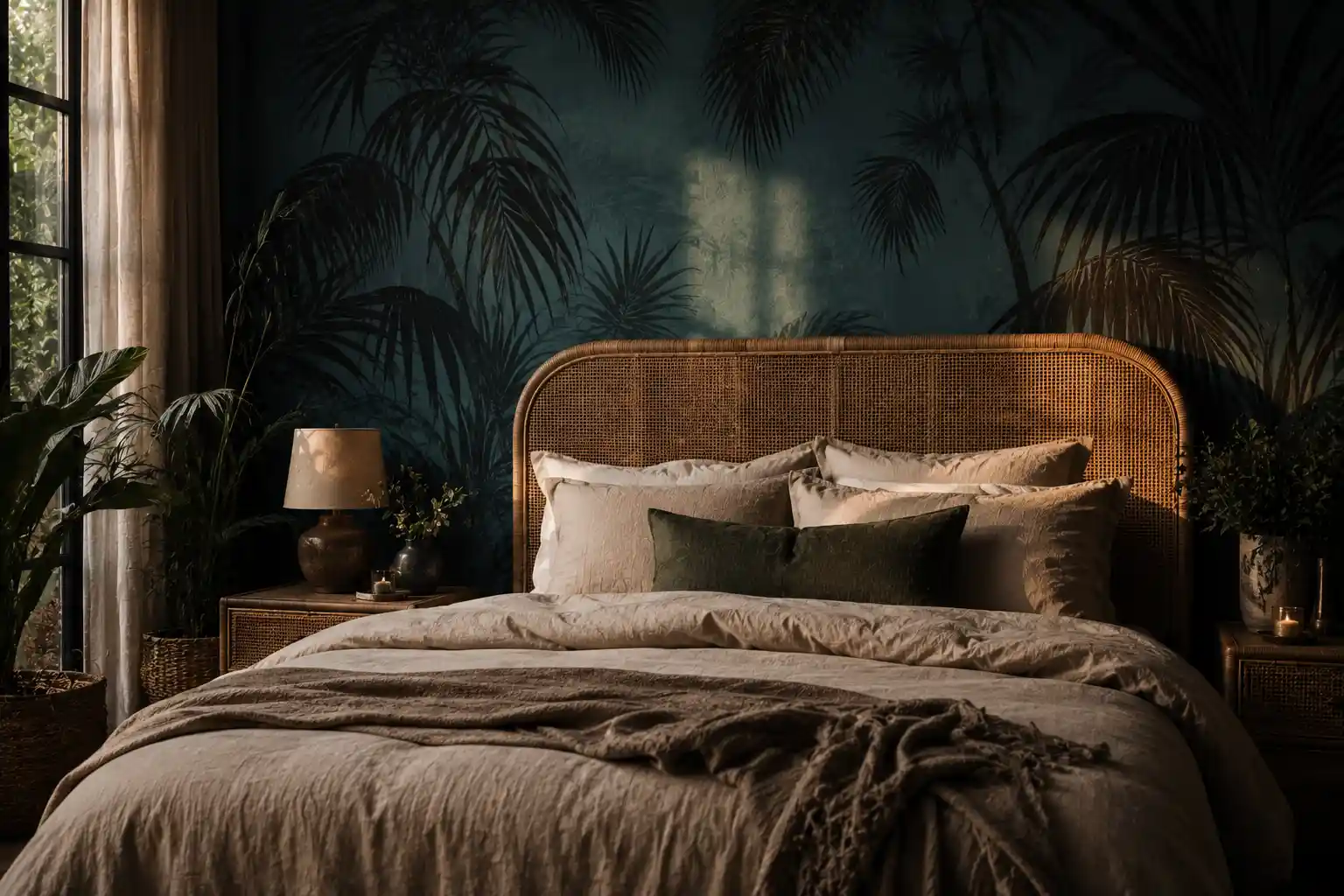 Dark Teal Tropical Escape