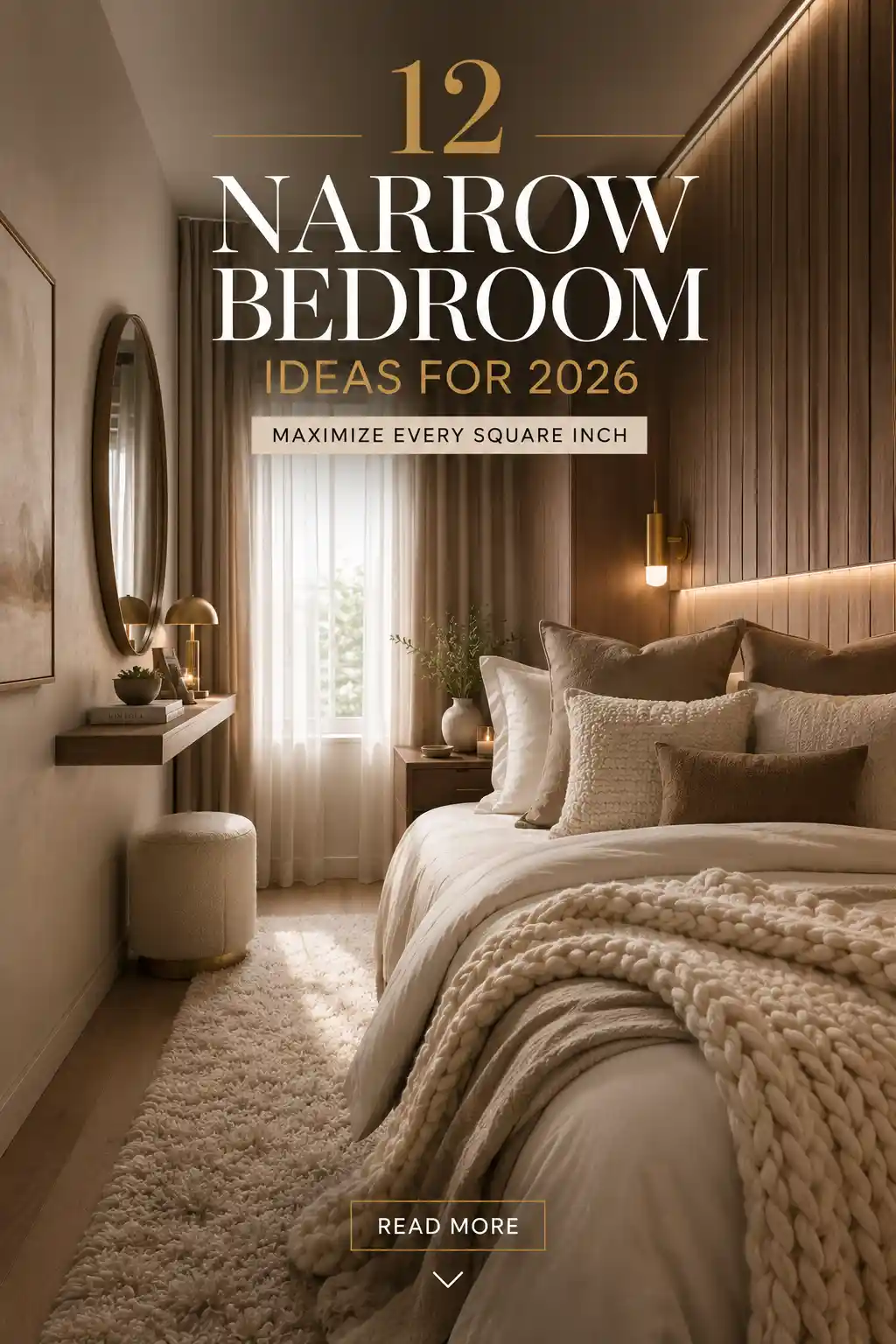 12 Narrow Bedroom Ideas for 2026 to Maximize Every Square Inch