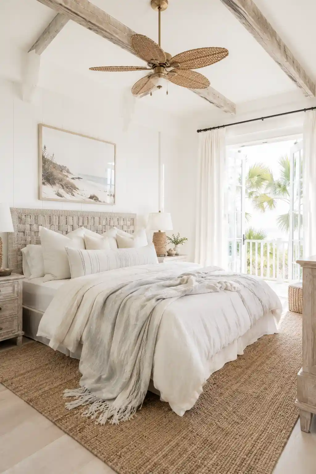 Airy Beach Ranch Bedroom