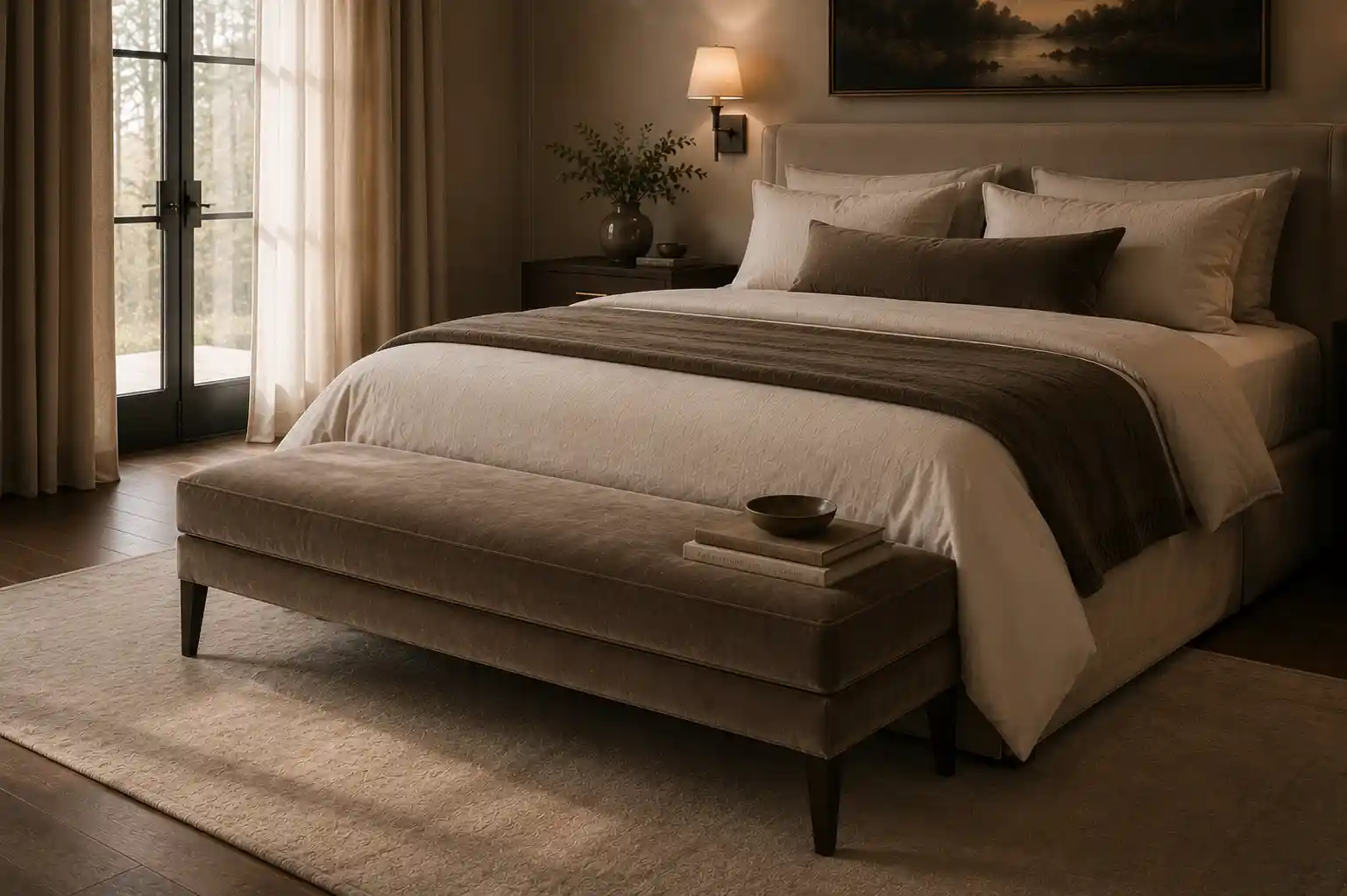 Add a Sophisticated End-of-Bed Bench