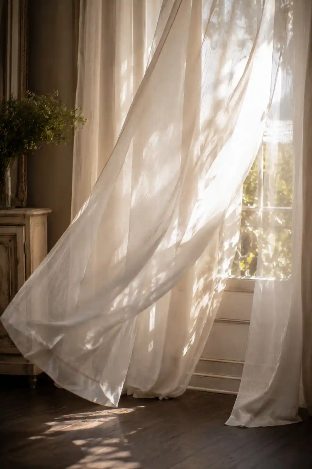 Sheer Voile Curtains for Diffused Light