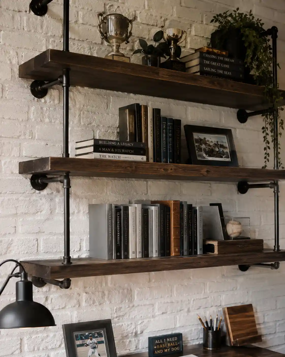 Industrial Style Open Shelving