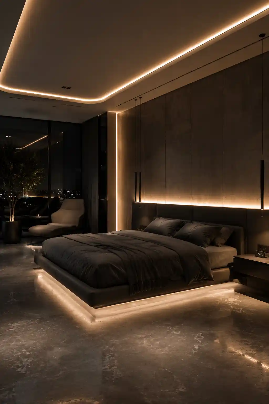Moody Palettes with Golden Accent Lighting