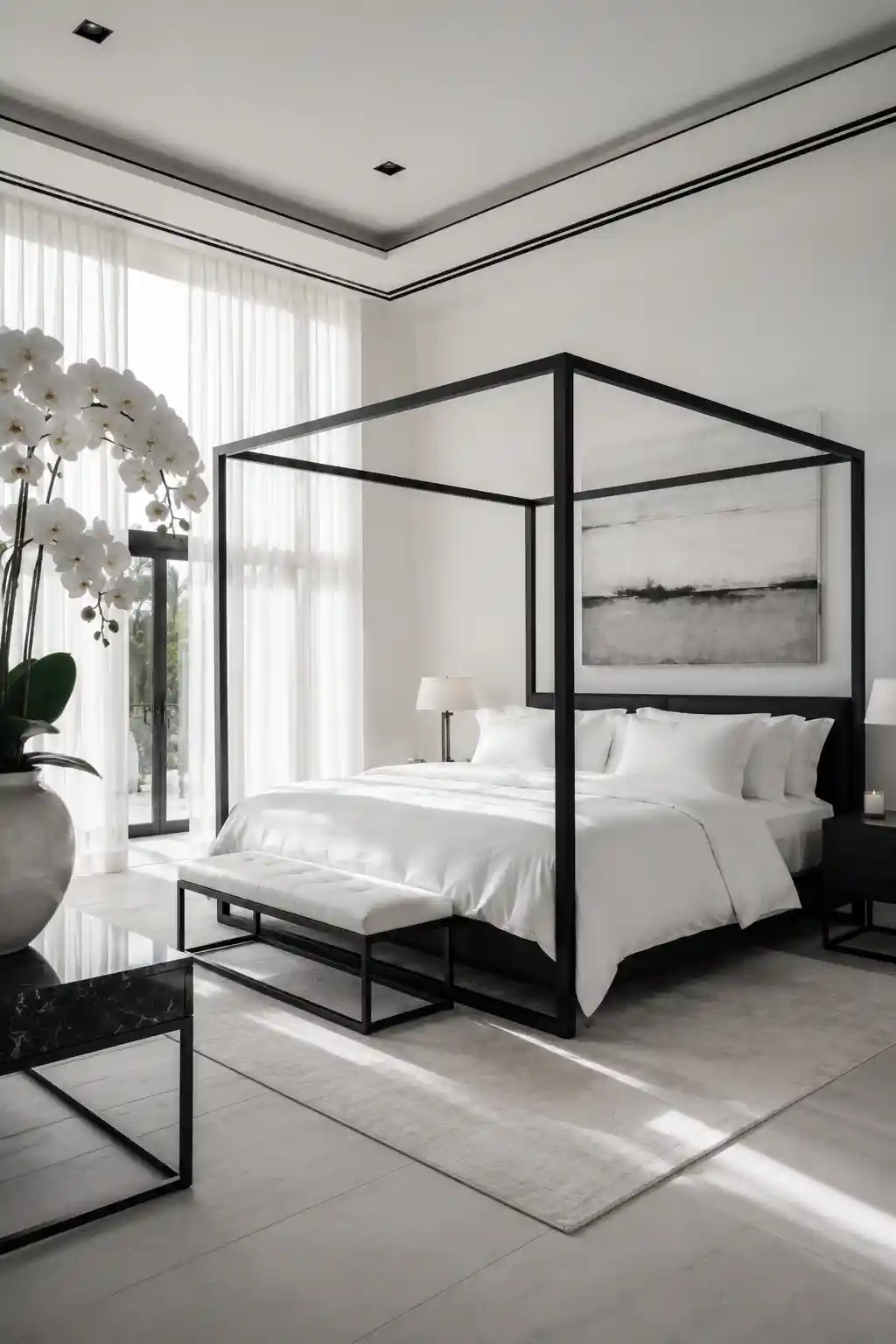 Airy Minimalist Canopy Beds
