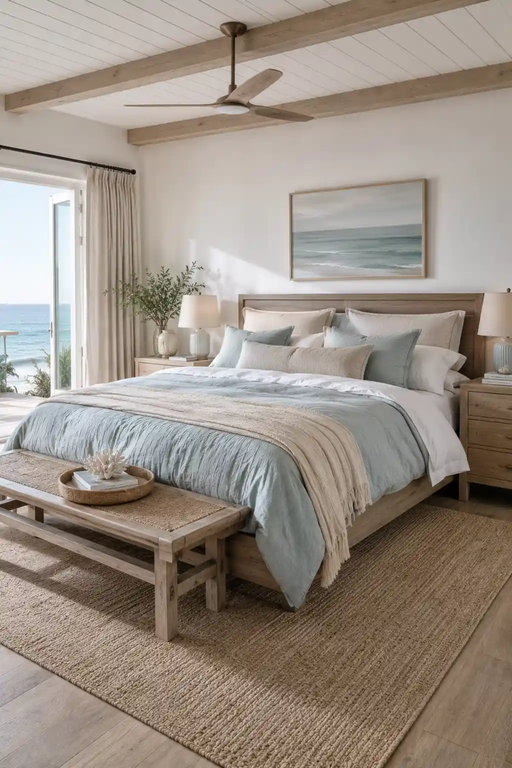 Ground the Space With a Seagrass Area Rug