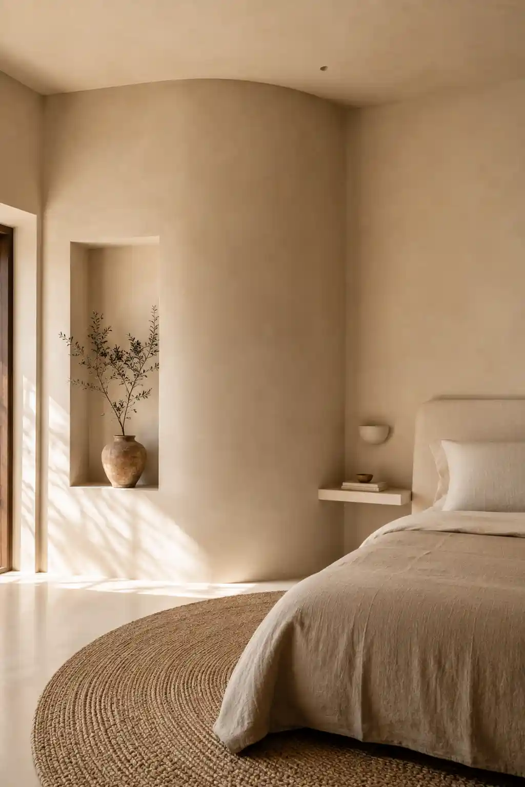 Architectural Softness with Curved Plaster Walls