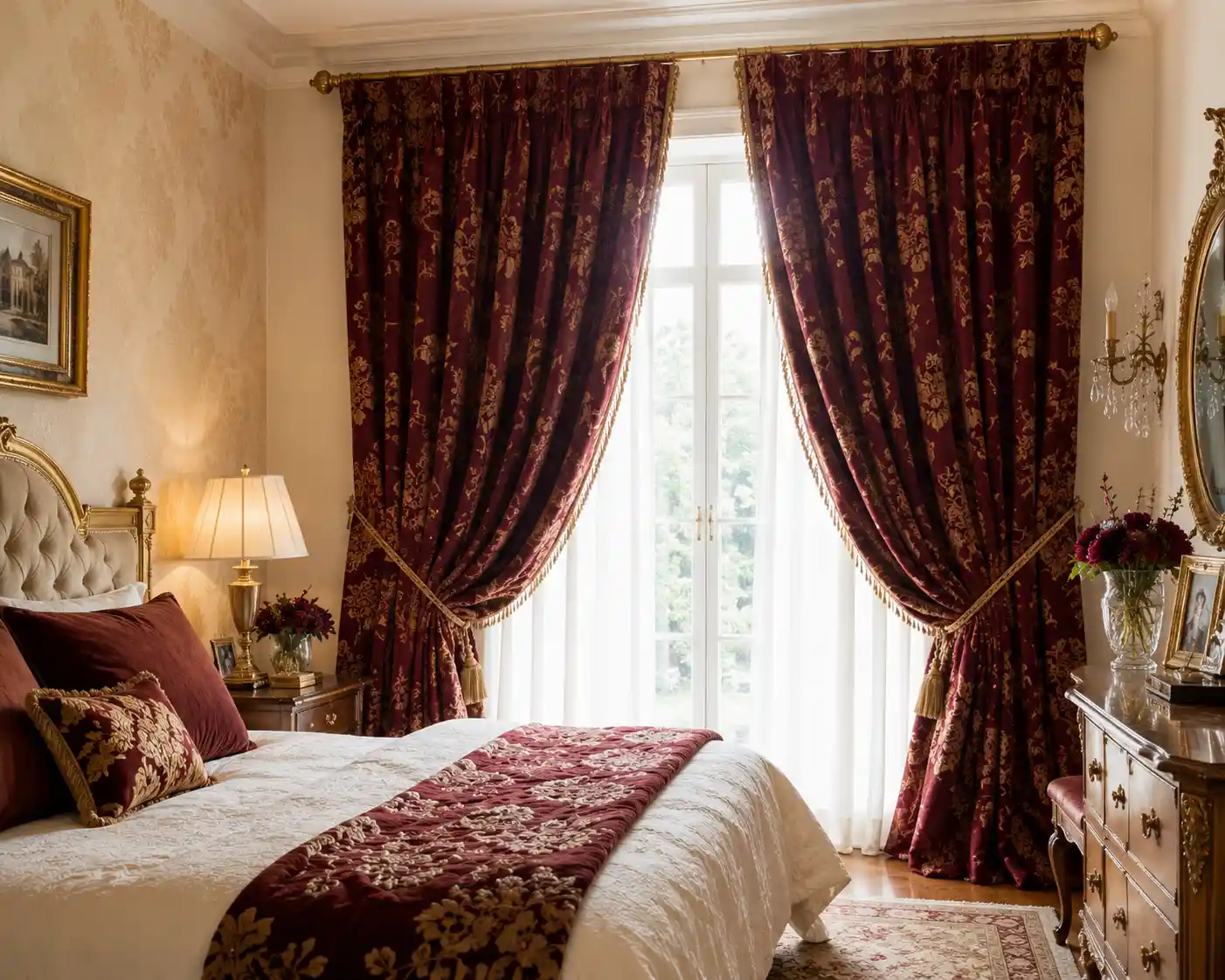 Heavy Brocade Curtains