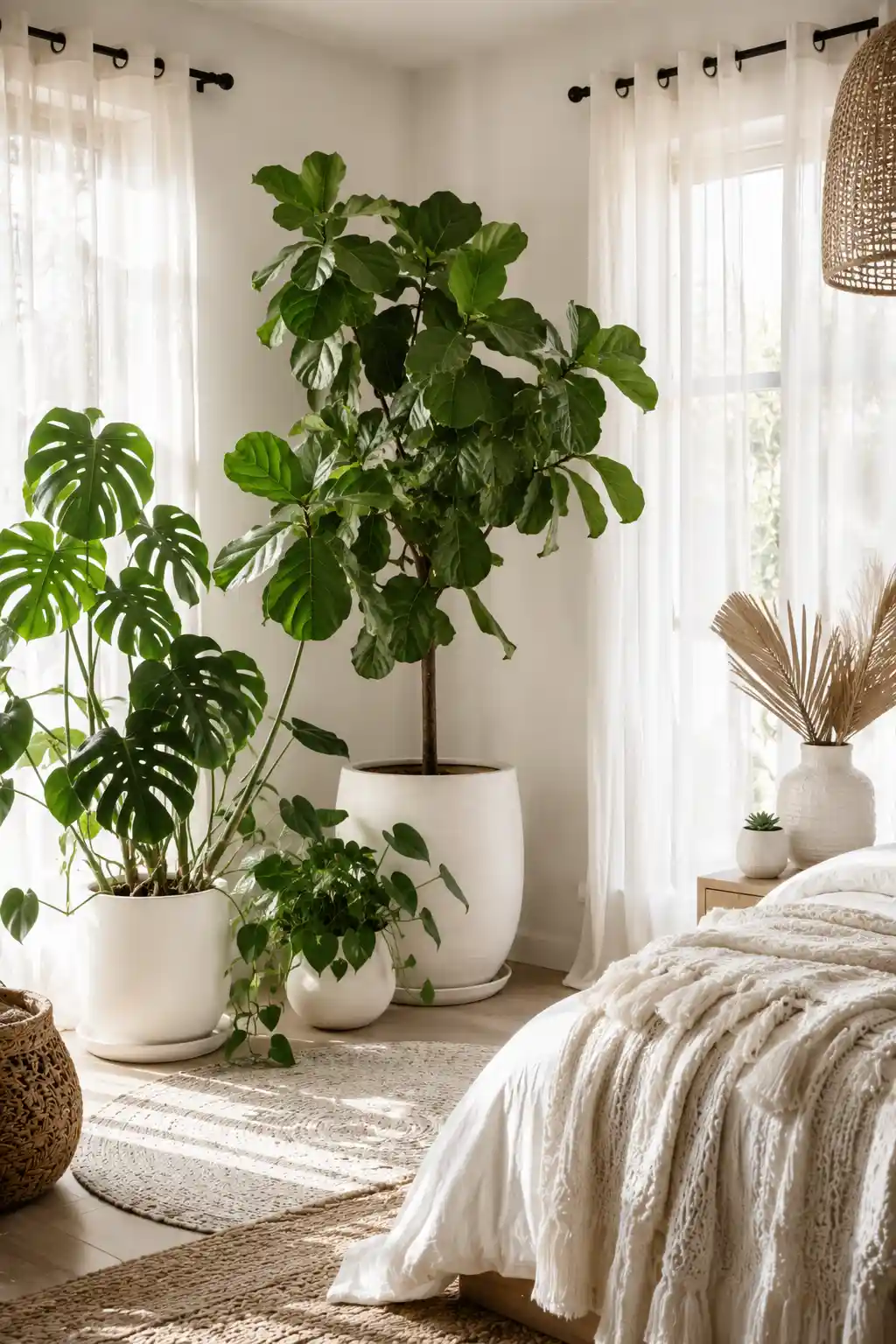 Botanical Bliss with White Accents