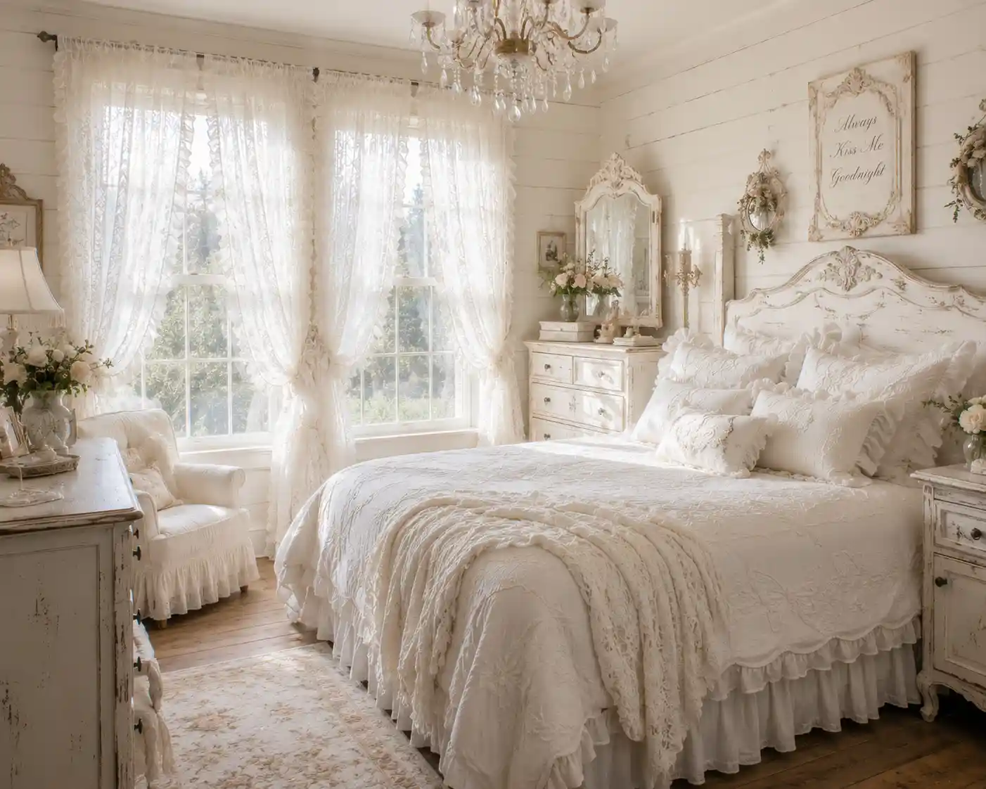 Shabby Chic Ruffled Lace