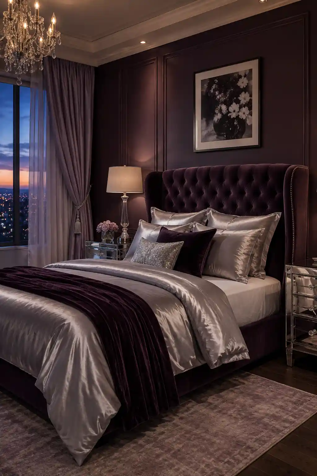 Regal Plum, Silver, and Lavender