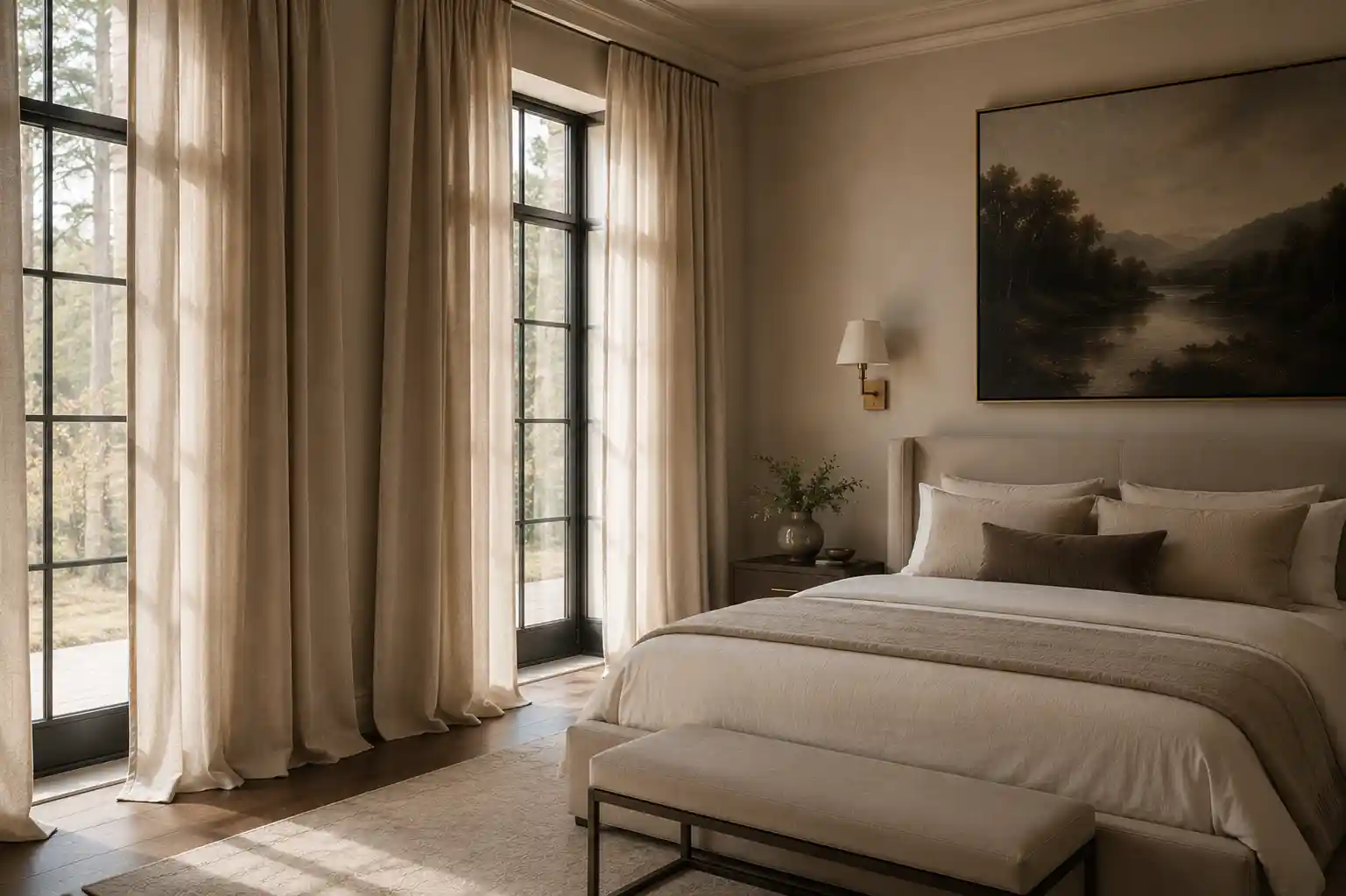 Install Floor-to-Ceiling Window Treatments