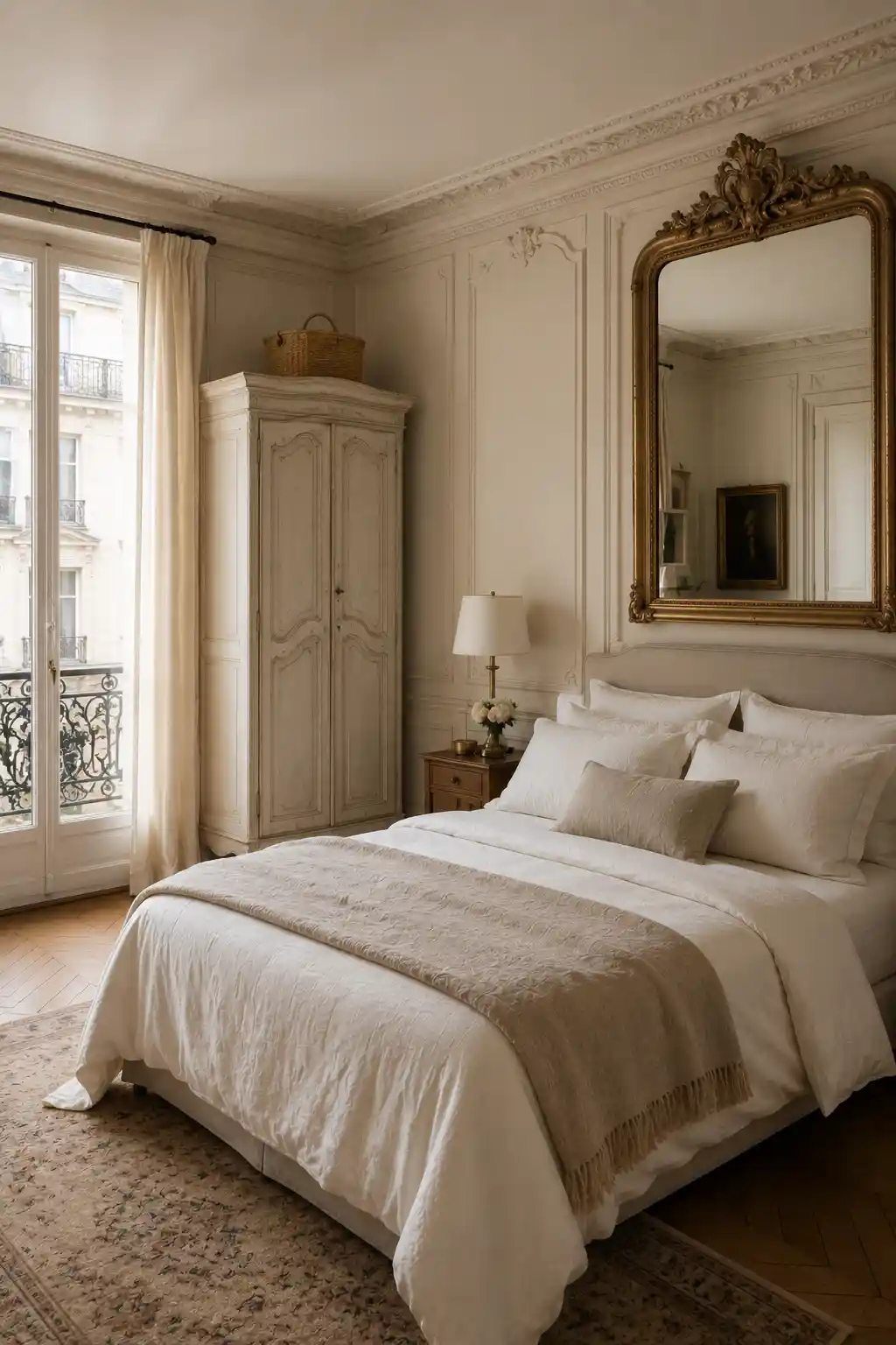 Capture Parisian Elegance with Cream and Gold