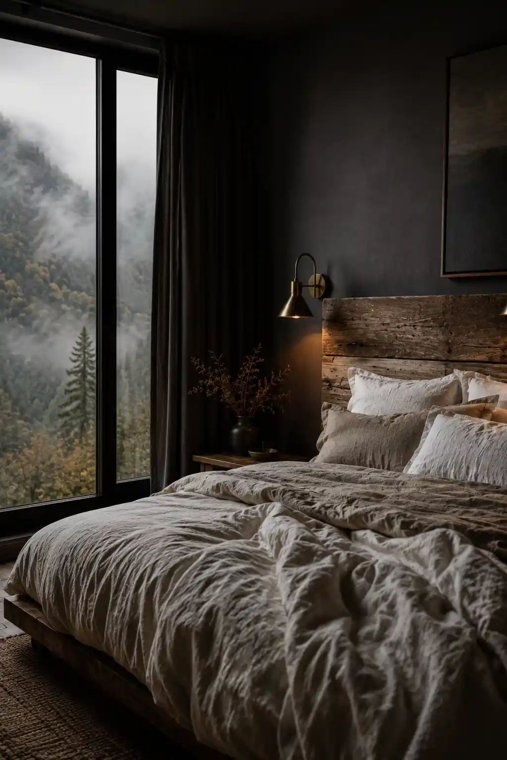 High-Contrast Dark Walls