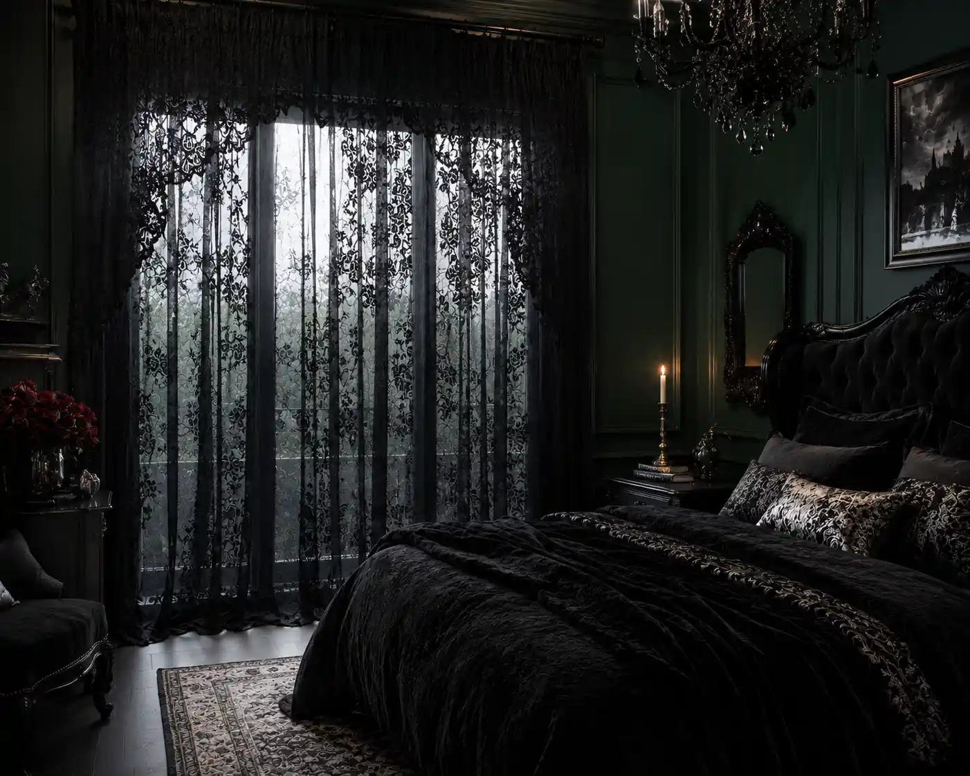 Bold Gothic Black Lace